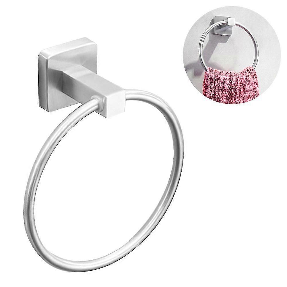 Porta asciugamani autoadesivo, anello asciugamano da bagno in acciaio inossidabile 7.08 In