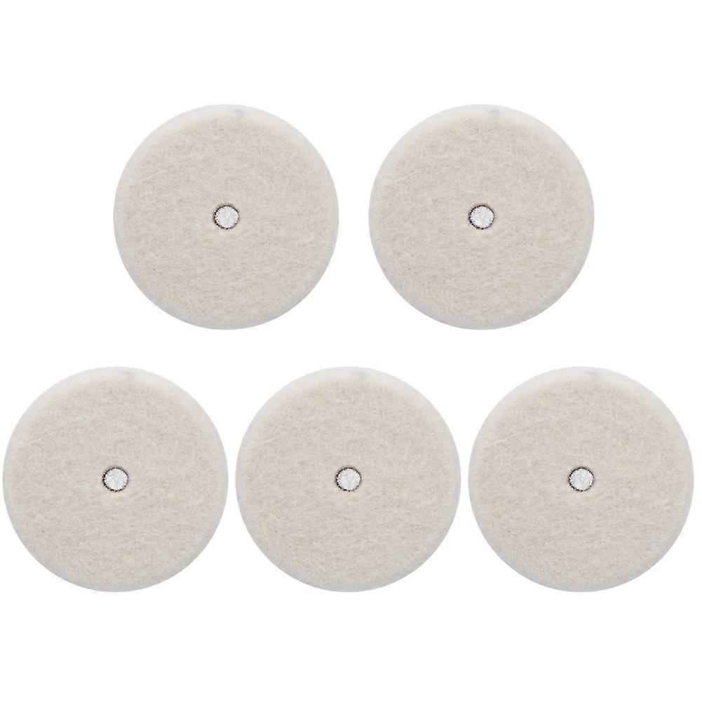 5PCS Wool Felt Drum Beater Pad Single Step/Double Step Drum Hammer Head Replacement (S1)