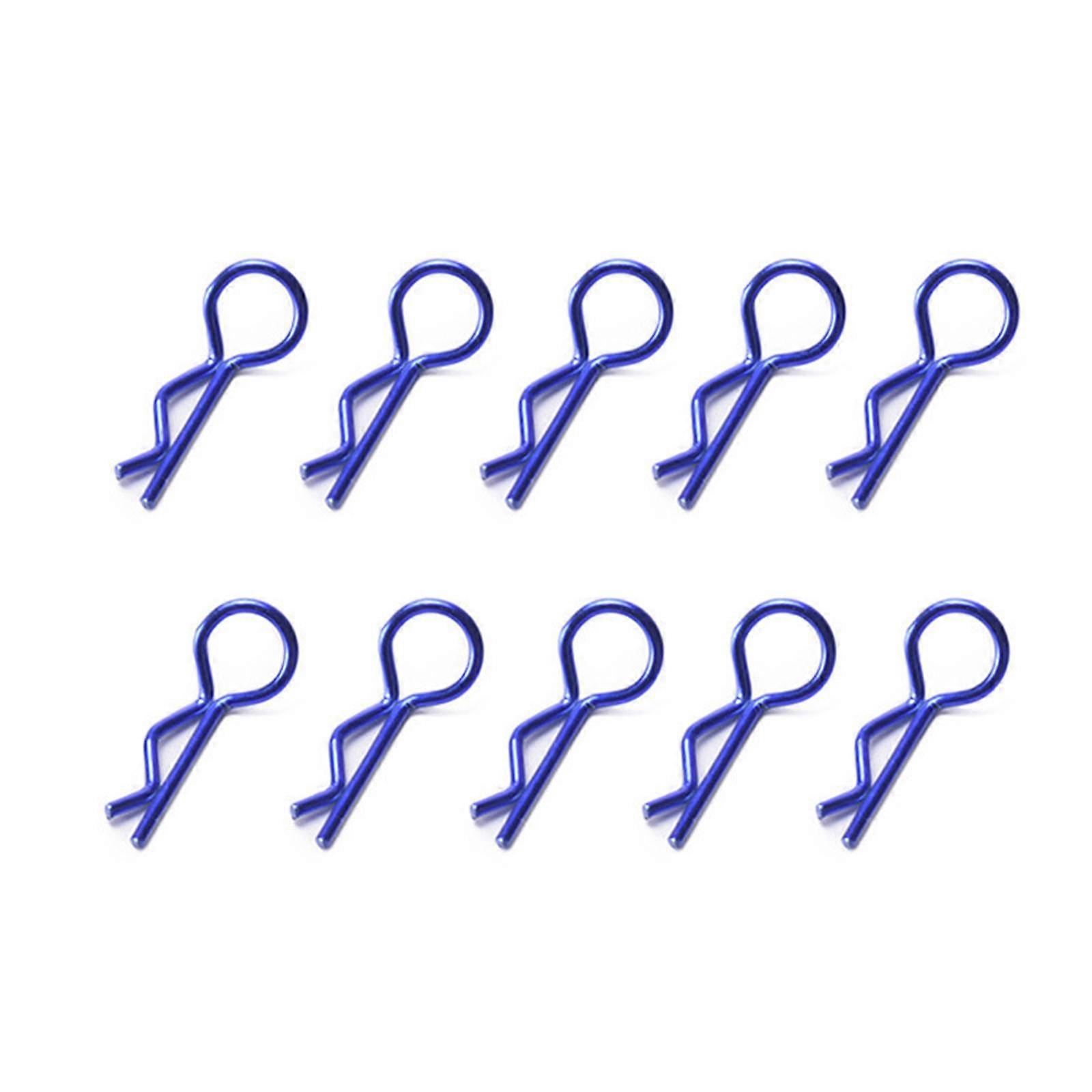 10pcs R-Shaped Metal Body Clips for 1/10 1/8 Model Car Durable Stainless Steel Pins for RCs Model Car Simple Fixing