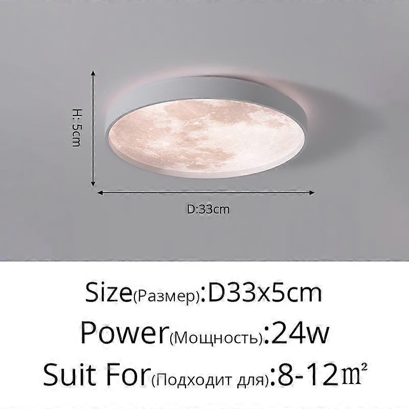 Modern Creative Moon Ceiling Lamps LED Ceiling Chandelier Simple Dining Kids Room Bedroom Circular Lamps Aisle Indoor Home Light
