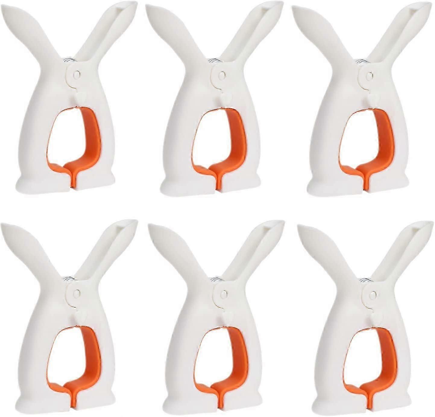 Lot de 6 pinces à linge robustes pour serviettes de plage, pinces à linge résistantes, pinces coupe-vent, rangement facile