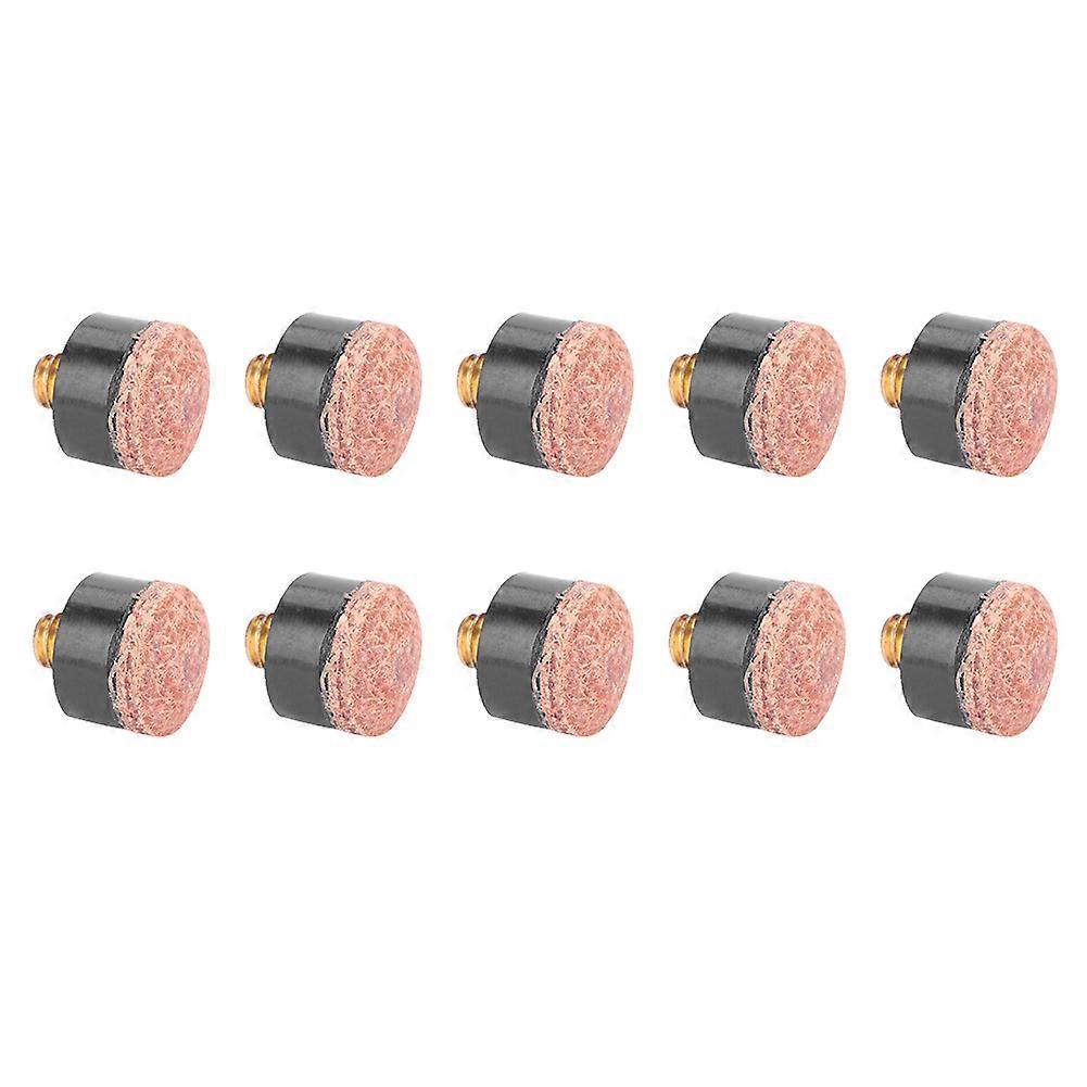 10pcs Billiards Snooker Pool Cue Tip Replacement Parts Tackle Accessory