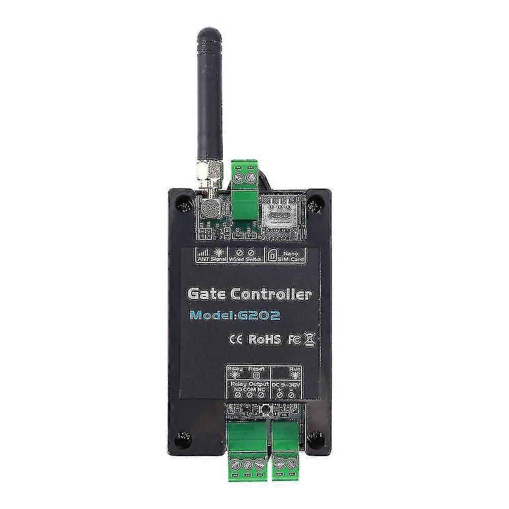 G202 GSM 4G Gate Door Opener - Mobile Phone Electric Gate Remote Controller with Single Relay Switch