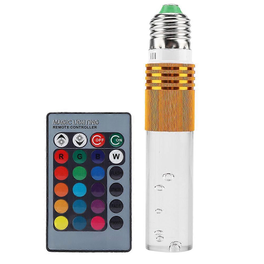 3W E27 RGB 16 Color Changing LED Crystal Light Bulb Lamp with Remote Control (Gold)