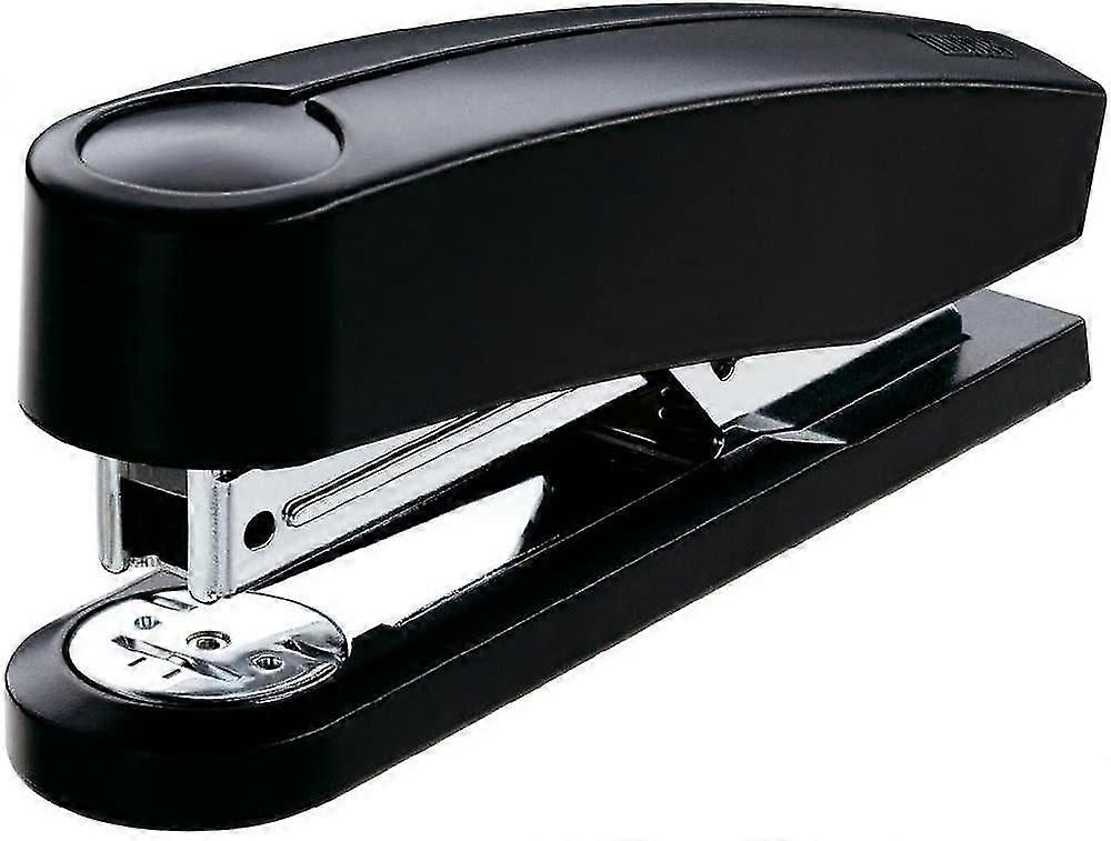 2 Stapler (25 Sheets, Metal Stapler With Plastic Top, Including 200 Staples), Black