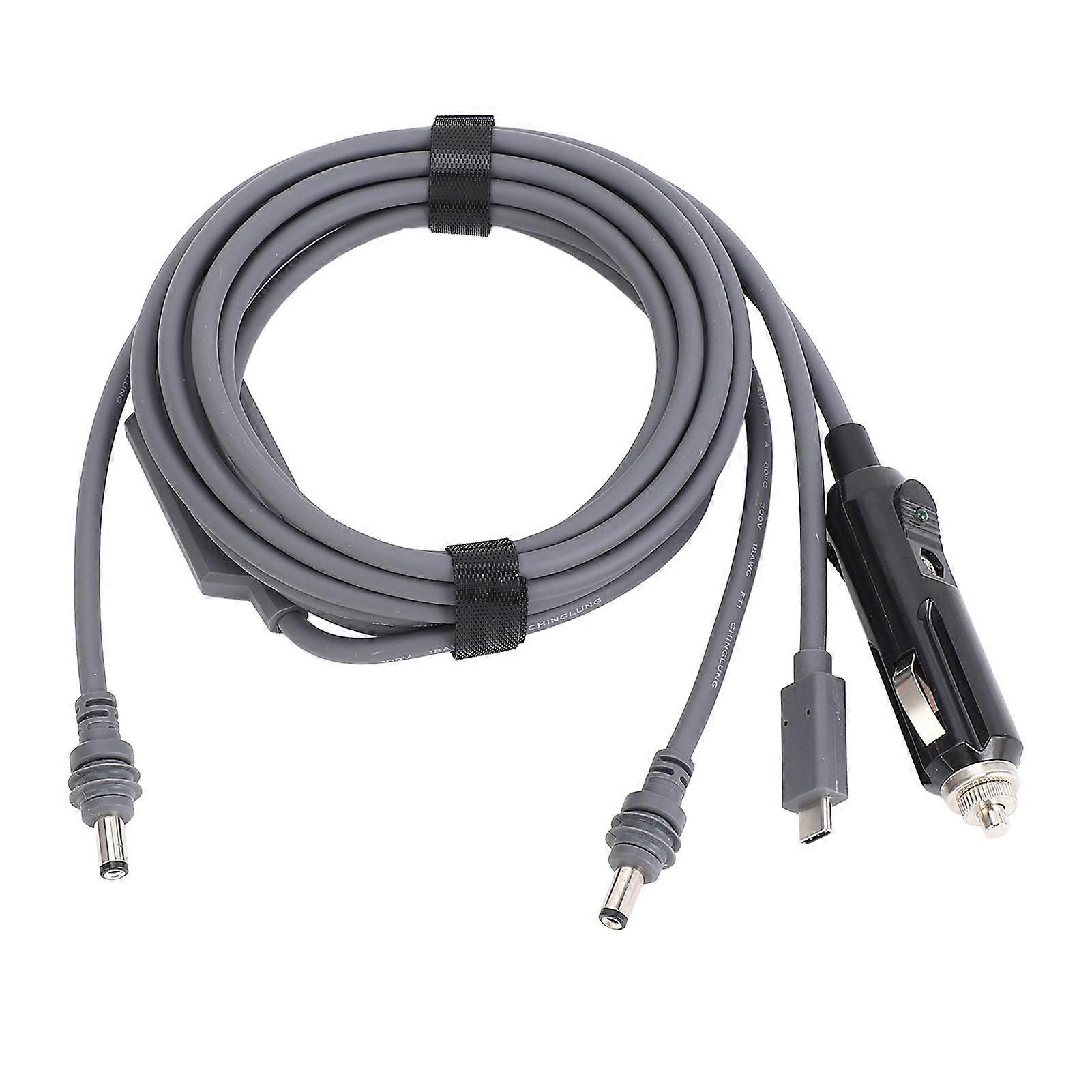 9.84FT DC Power Cable for Mini Dish Antenna Type C 12V 24V Car Adapter Water Proof Charging Cord Compatible with 65W PD