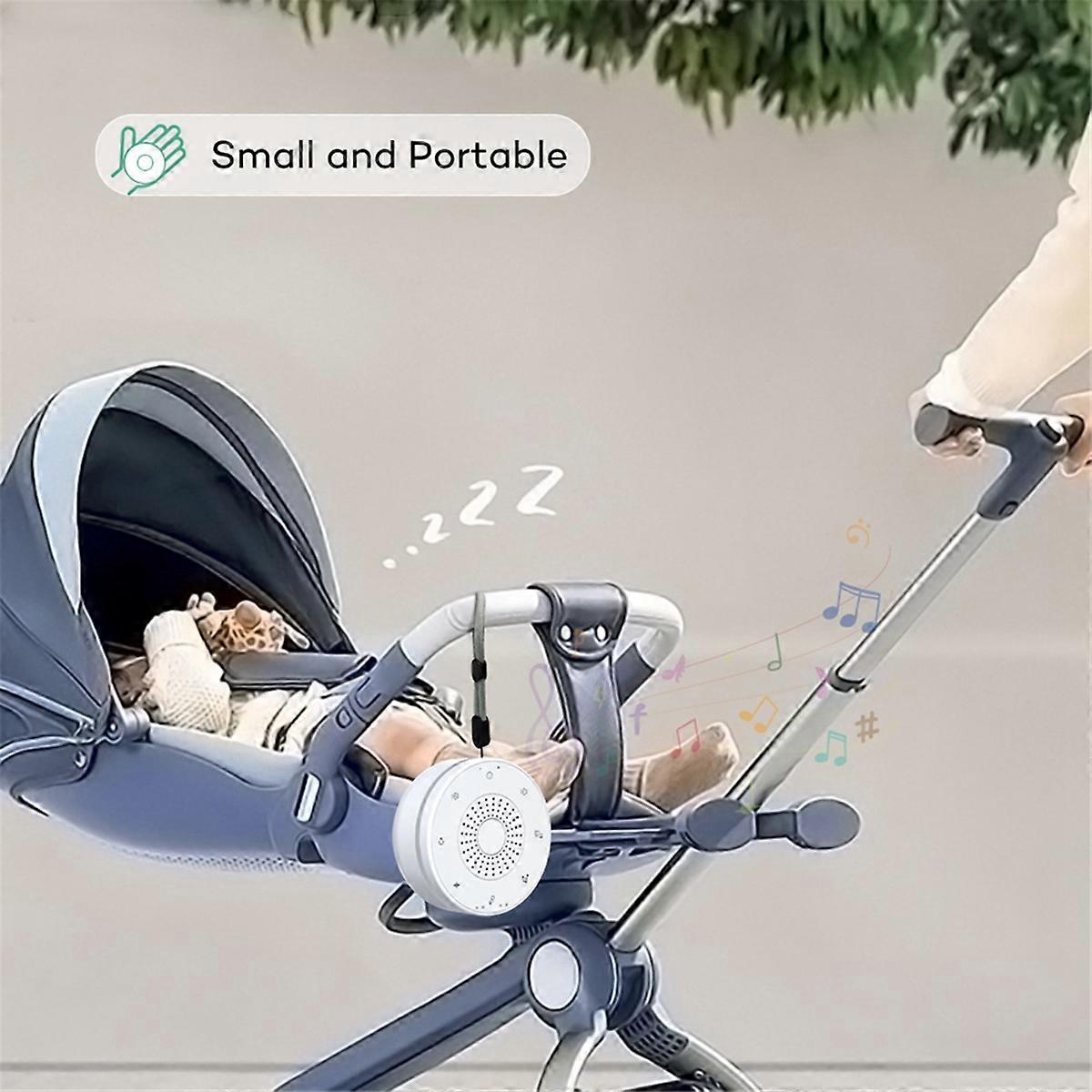 Sleep White Noise Portable Sound Machine for Adults Kids Baby, with 30 Soothing Sounds,5 Color Nigh