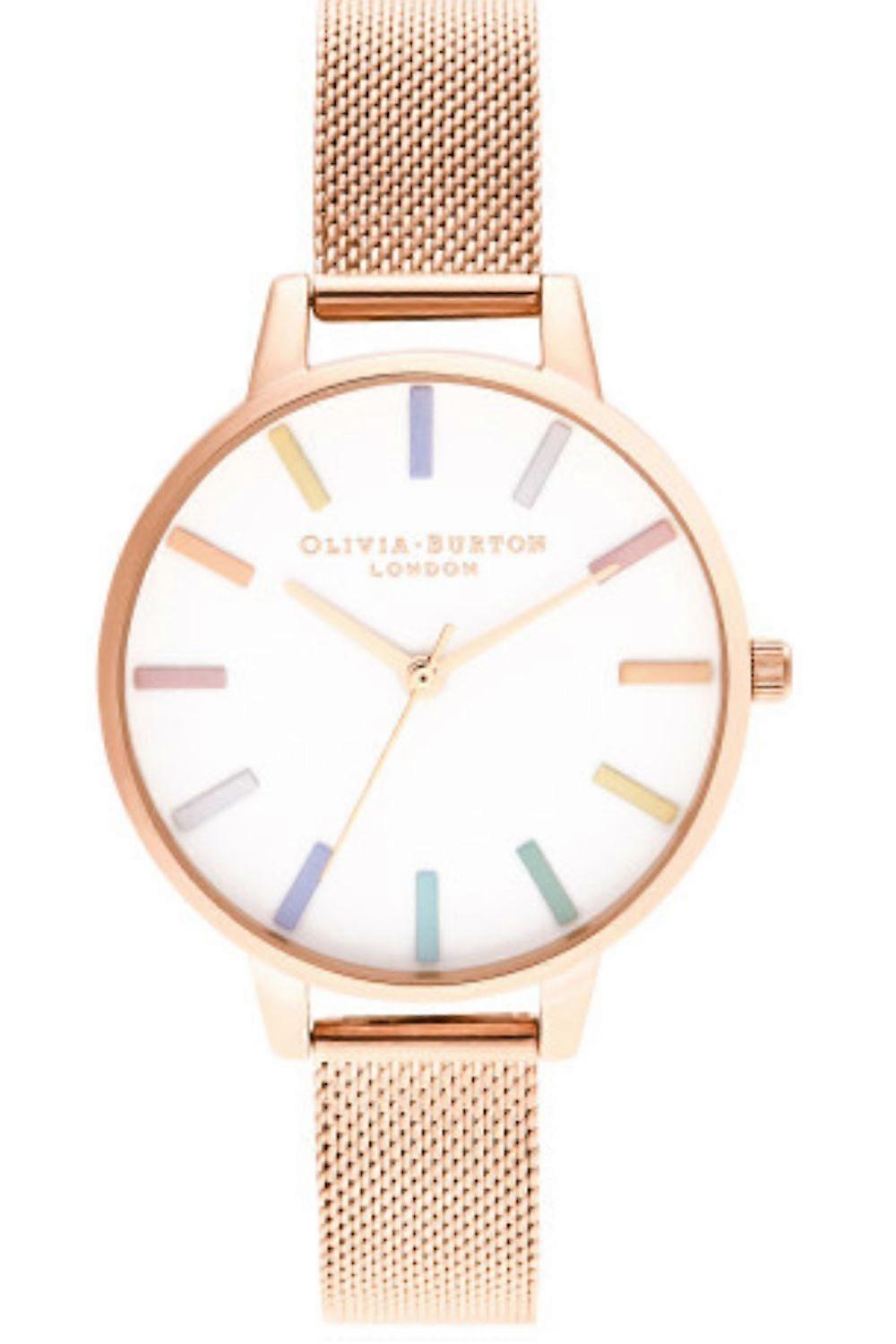 Rainbow Women's Analog Quartz Watch with Rose Gold Bracelet OB16RB24