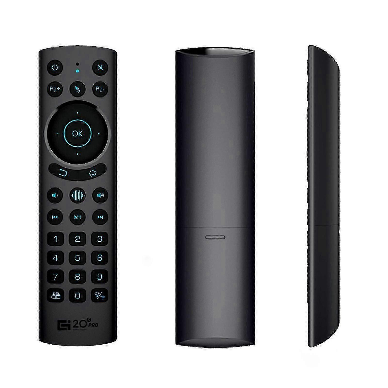 G20S PRO BT 2.4G & BT5.0 Dual Mode Wireless Air Mouse with USB Receiver 6-Axis Gyroscope Handheld Remote Control Smart Voice Control IR Learning Backl