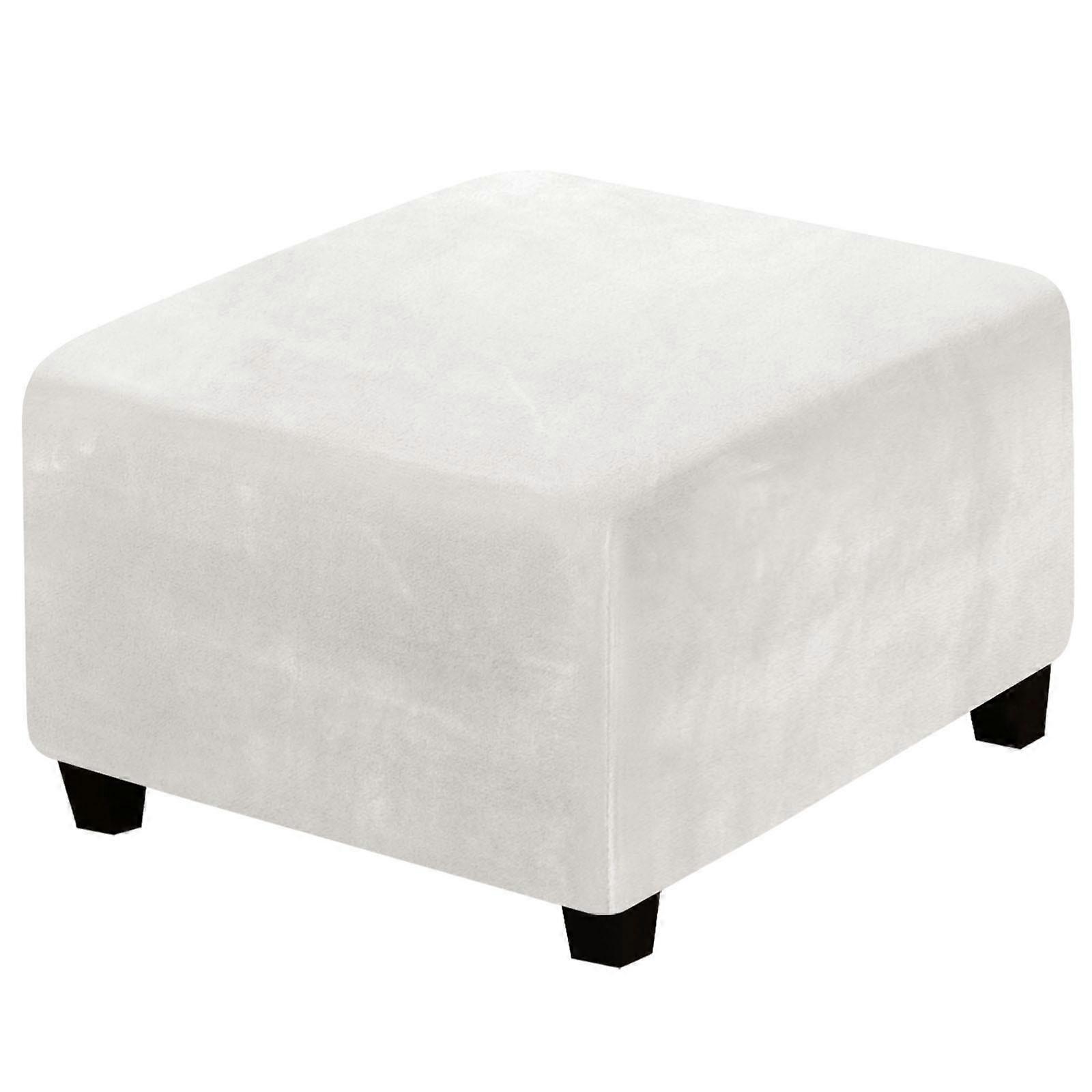 Velvet Square Low Stool Cover Protector Stretchy All-Inclusive Stirrup Cover