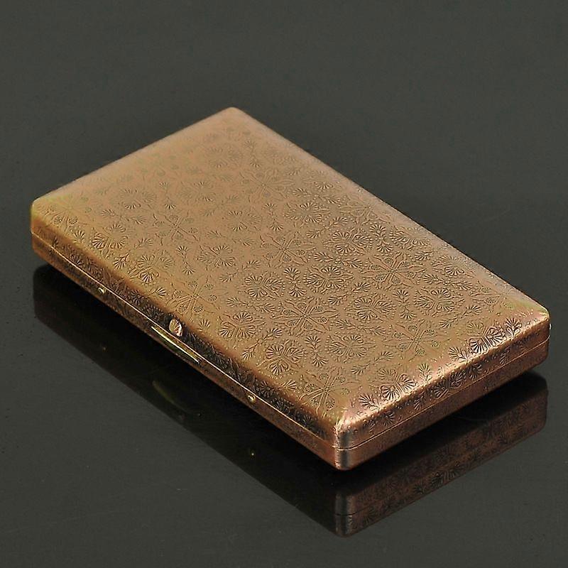 Suncha Multi-Purpose Copper Cigarette Case Regular Lengthened Fine Cigarette Dual-Use Metal Carved Creative Metal Cigarette Holder Gifts For Men And W