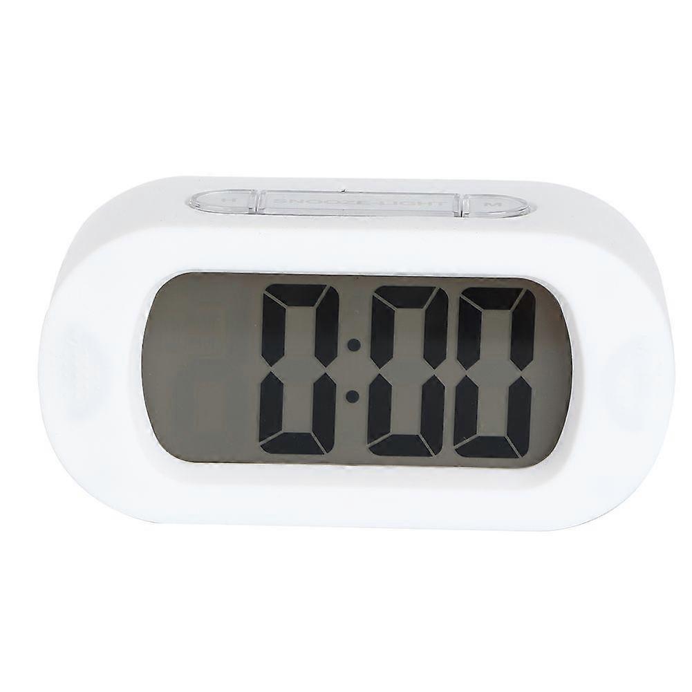 Simple Digital LCD Bedside Desktop Snooze Electronic Alarm Clock Time Display