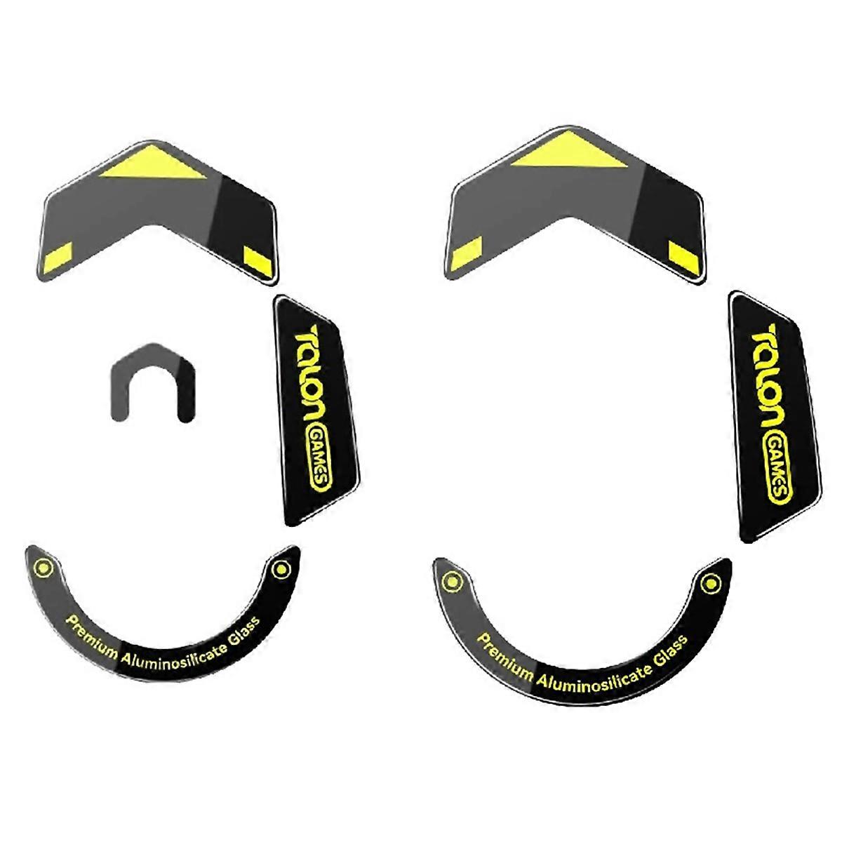  Glass Mouse Feet Compatible for G502 X PLUS Wireless Mouse Round Curved Edge Mouse Glass Skates