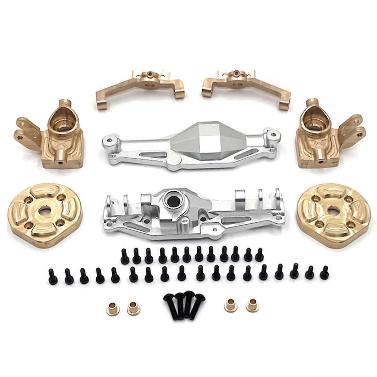 RC Car Vorderachsgehäuse Tür Achse Abdeckung Kit Silber