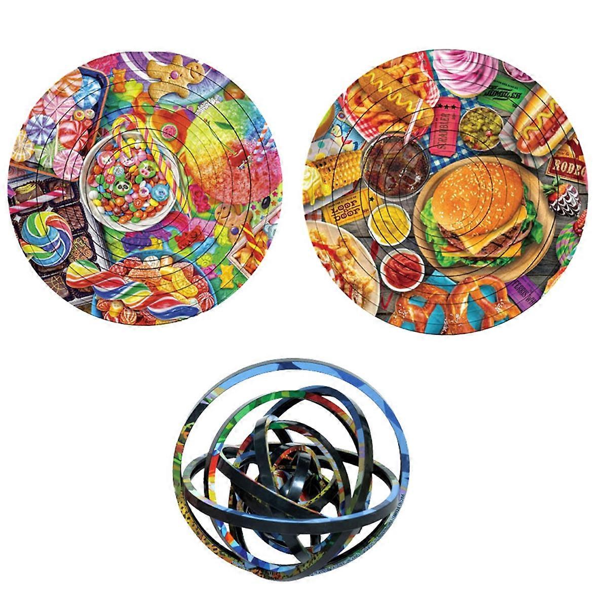 360 Degree Rotation Puzzle Toy for Children's Christmas Gifts-C