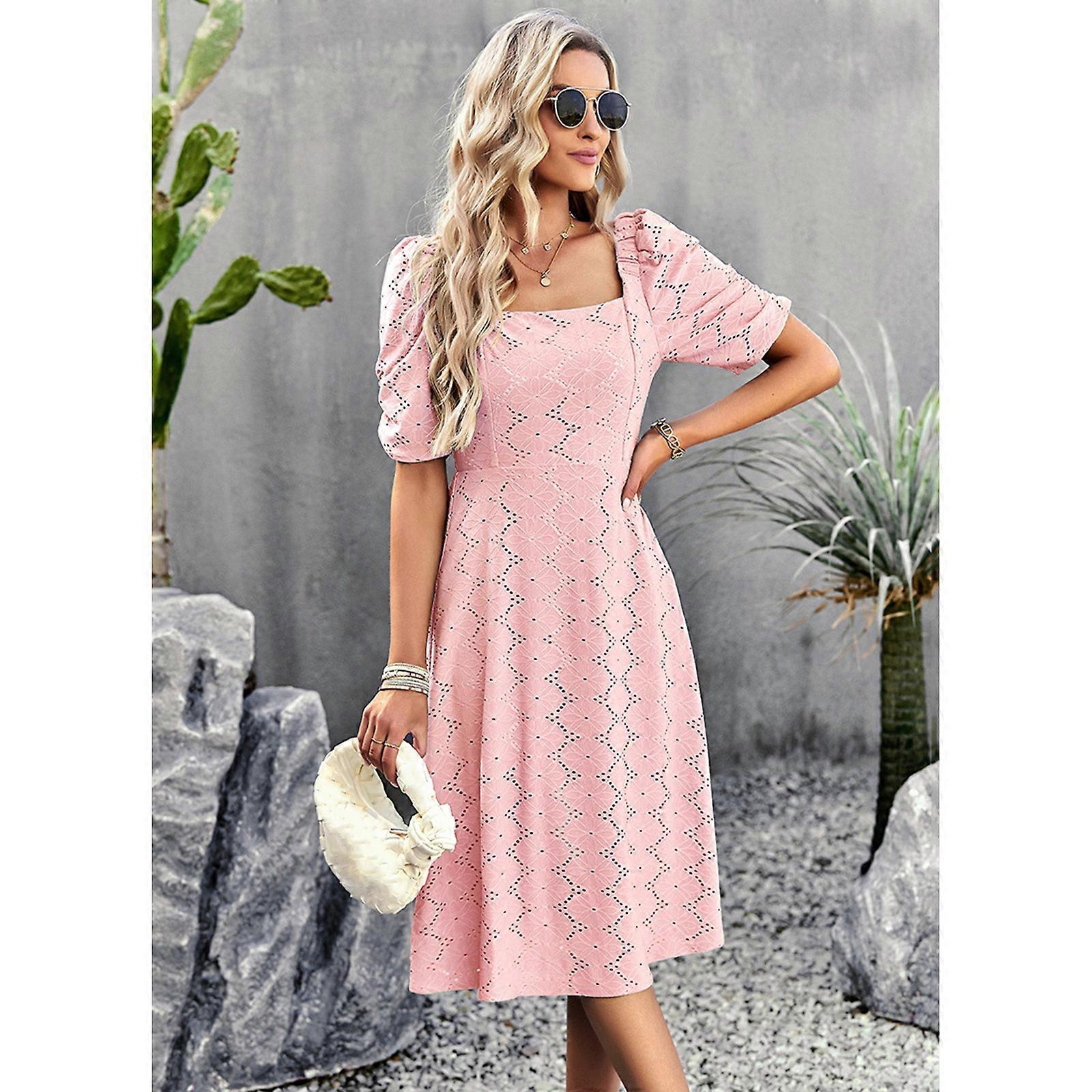 summer beach wedding dress Boho Chiffon Flowy Dress,Summer Wedding Size:22 - Bust 46
