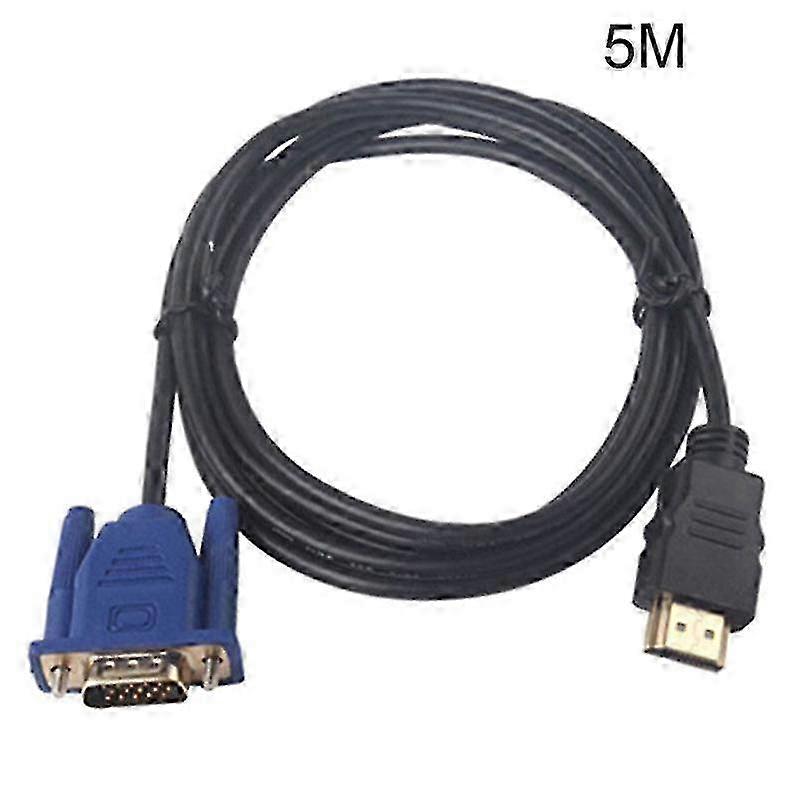 1.8m HDMI to VGA 15Pin Cable for Digital to Analog Display