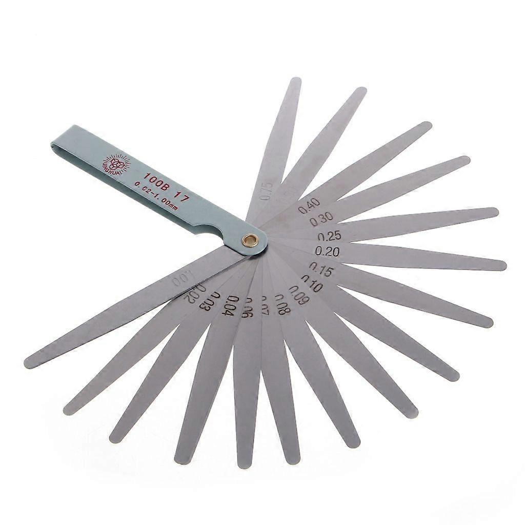 1pc 0.02 to 1mm 17 Blade Thickness for Gap Metric Filler Feeler Gauge Measure To