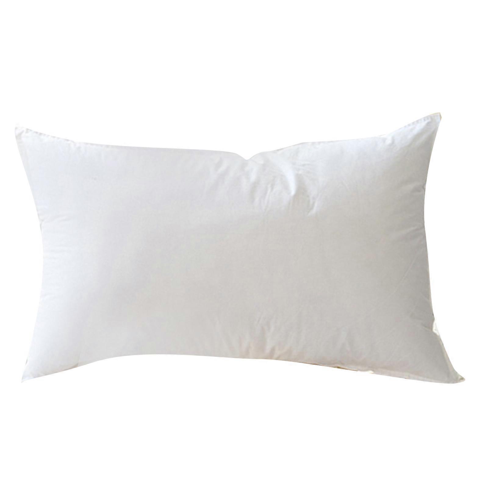 Breathable Down Filling Pillow Core High Elastic Machine Washable for Enhancing Home Cleanliness and Neck Protections White