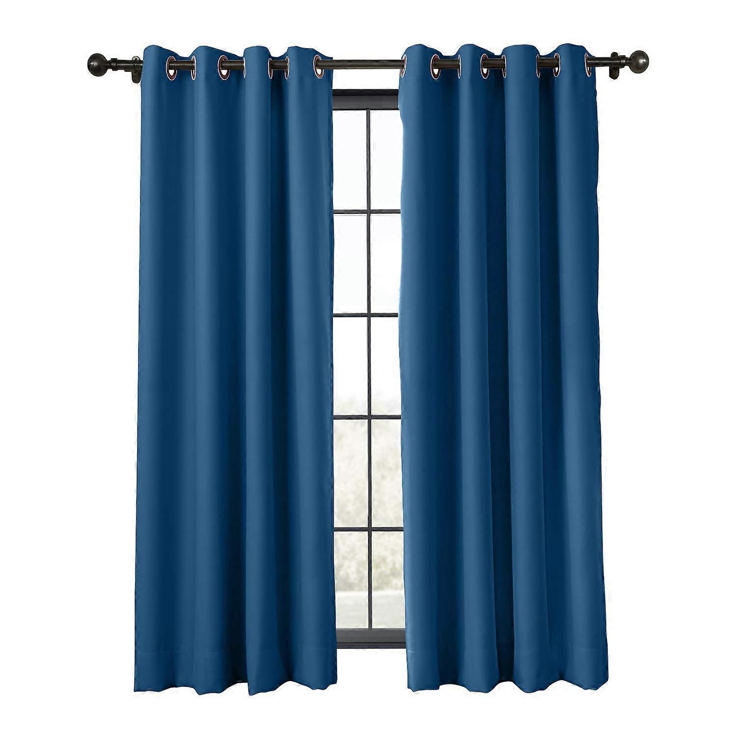 1 Panel Flame Retardant Thermal Insulated Blackout Curtain for Window 100W x 72L Inch