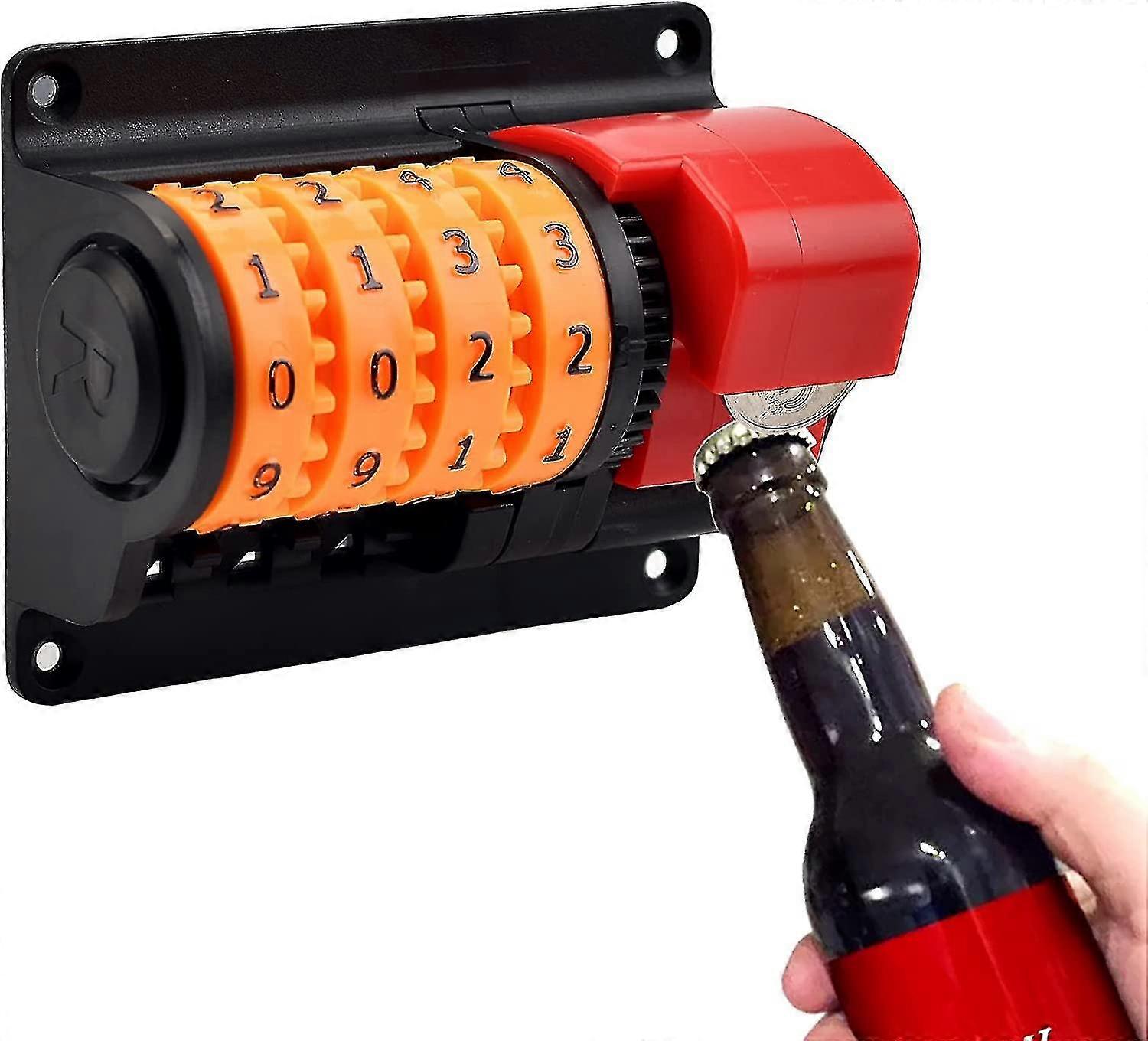 Wall-Mounted Bottle Opener for Precise Numbered Beer Cans