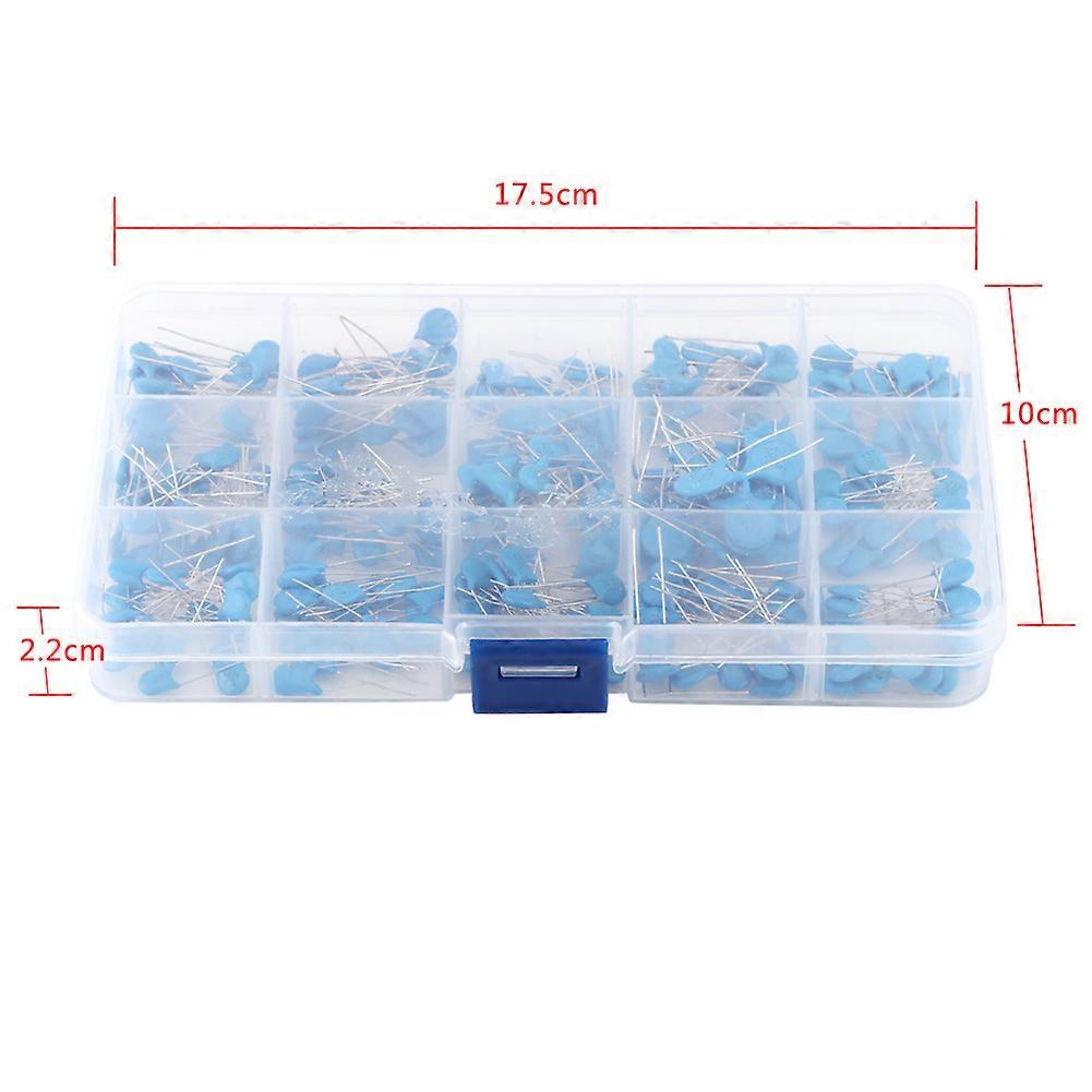300pcs 15 Values High Voltage Ceramic Capacitors Assortment Assorted Kit With Box