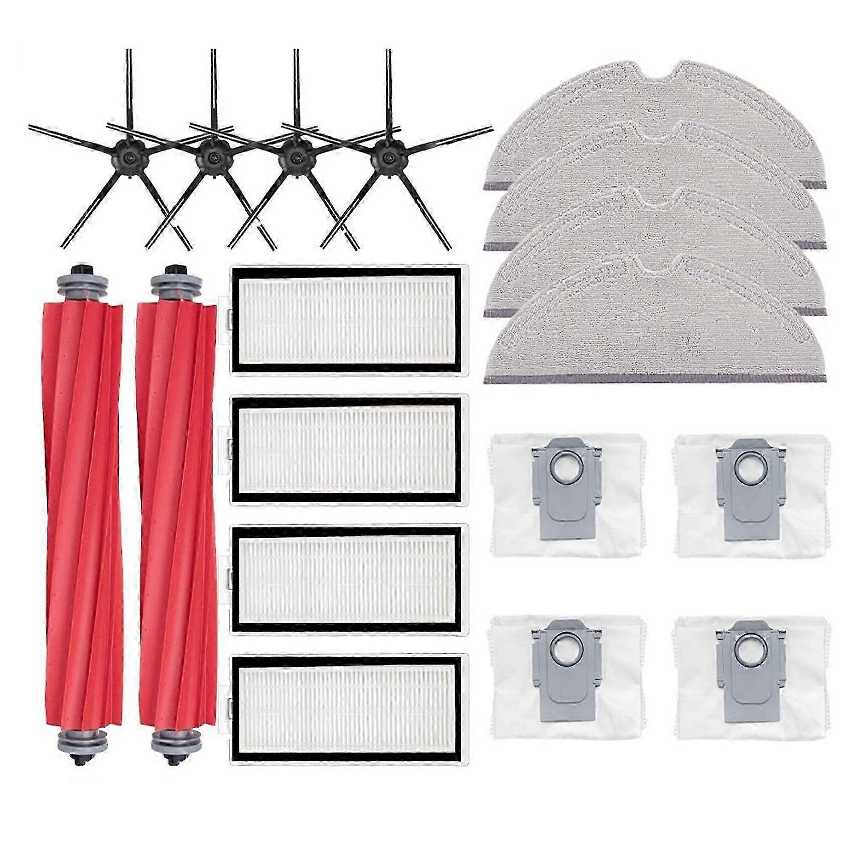 For Q7 Max Q7 Max+ T8 Robot Vacuum Spare Parts Main Side Brush Hepa Filter Mop Rag Dust Bag Black
