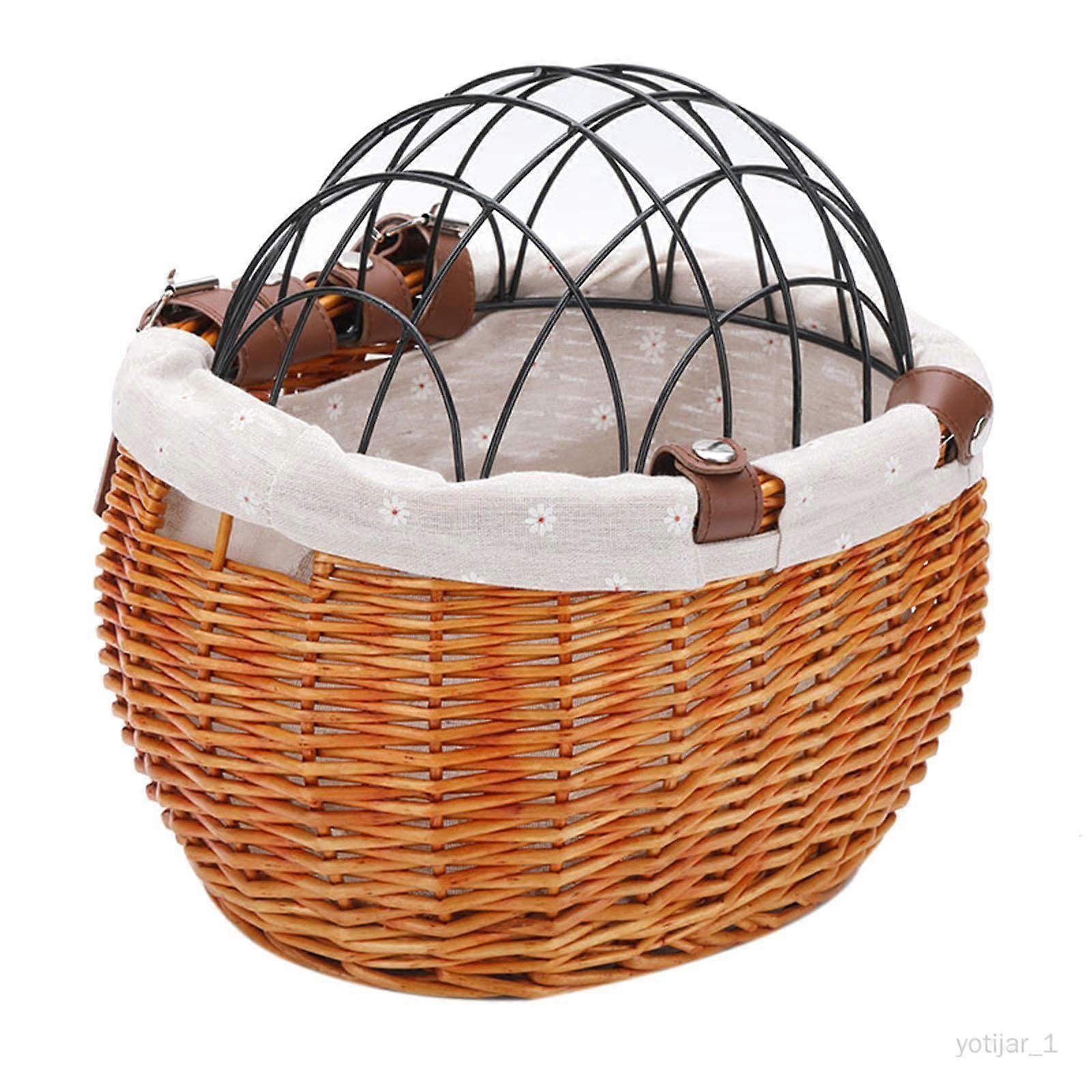 Handlebar Baskets Front Basket For Dog Bikes Orange