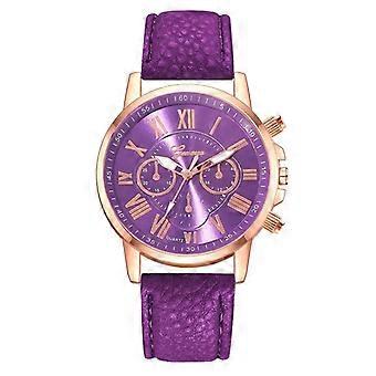 Reloj Mujer Mode Kvinder Ure Damer Lilla Læder Quartz Armbåndsur til Kvinder Bussiness Casual Watch Relogio Feminino