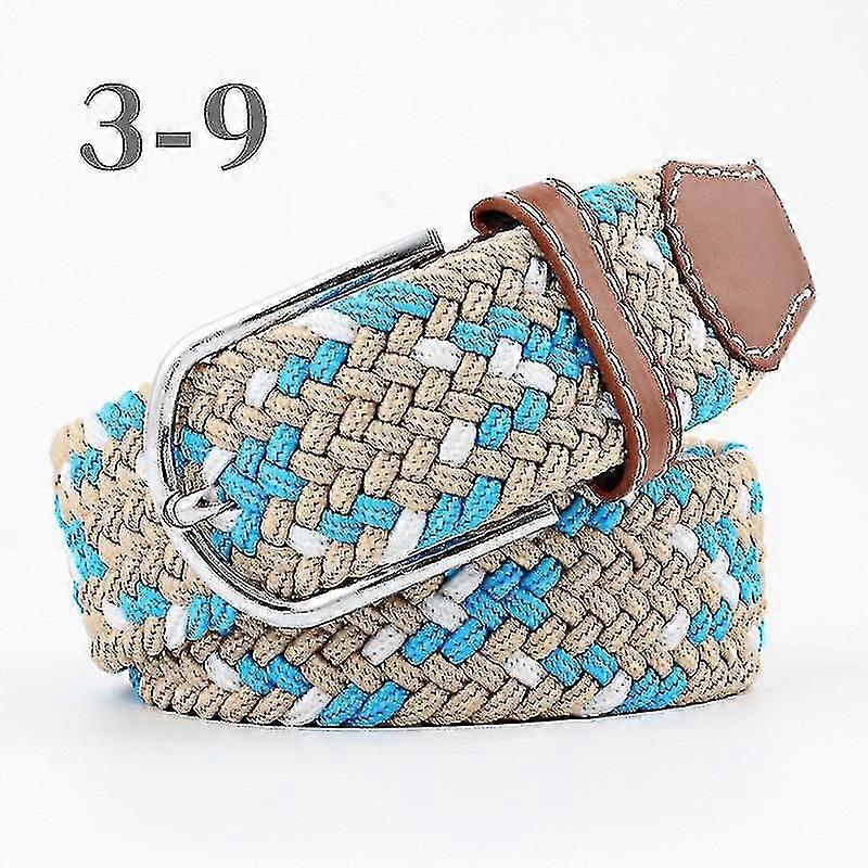 Ceintures pour hommes, cadeau d'anniversaire, ceinture tressée classique, boucle ajustable, 3 couleurs mélangées