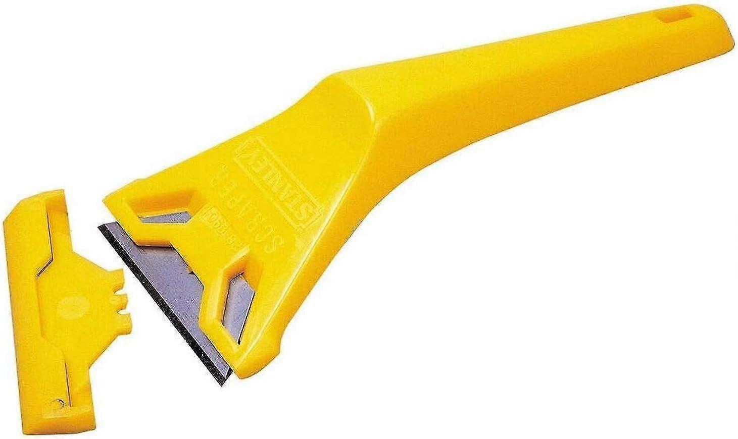 593Oc Window Scraper.Toolland Scraper, plastic, yellow