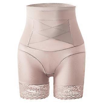 Damen Hohe Taille Spitze Trim Shapewear Shorts Bauchkontrolle Hintern Heben Oberschenkel Schlanker Gürtel Body Shaper Unterwäsche Farbe S