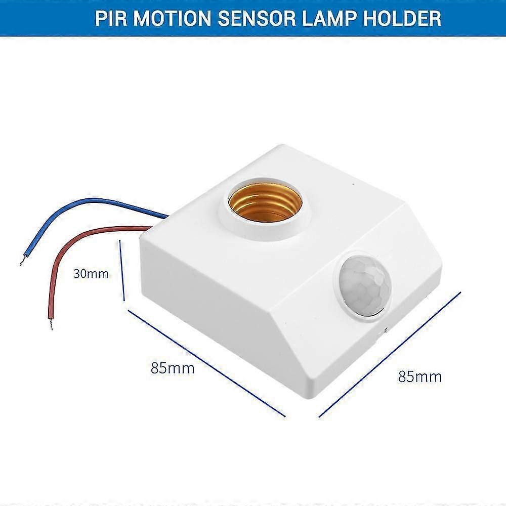 E27 PIR Motion Sensor Bulb Base IR Infrared Sensor Switch Human Body Sensor ON / OFF LED Light Holder Energy Saving Save Electricity