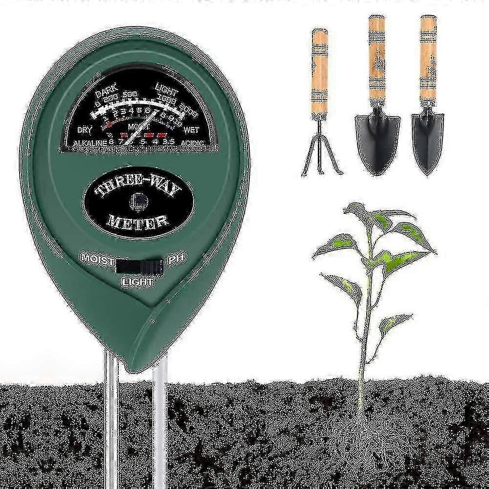3 In 1 Soil Moisture Meter Ph Moisture Light Tester