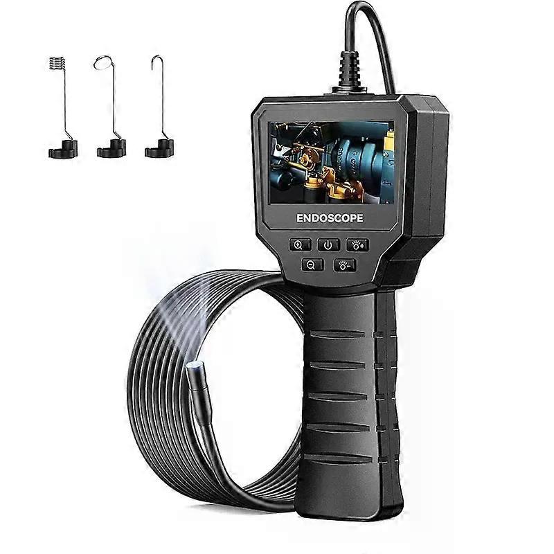 産業用内視鏡カメラ4.3 "/ 2.4"シングルデュアルレンズHD1080P自動車検査ボアスコープIP67自動車エンジン用防水