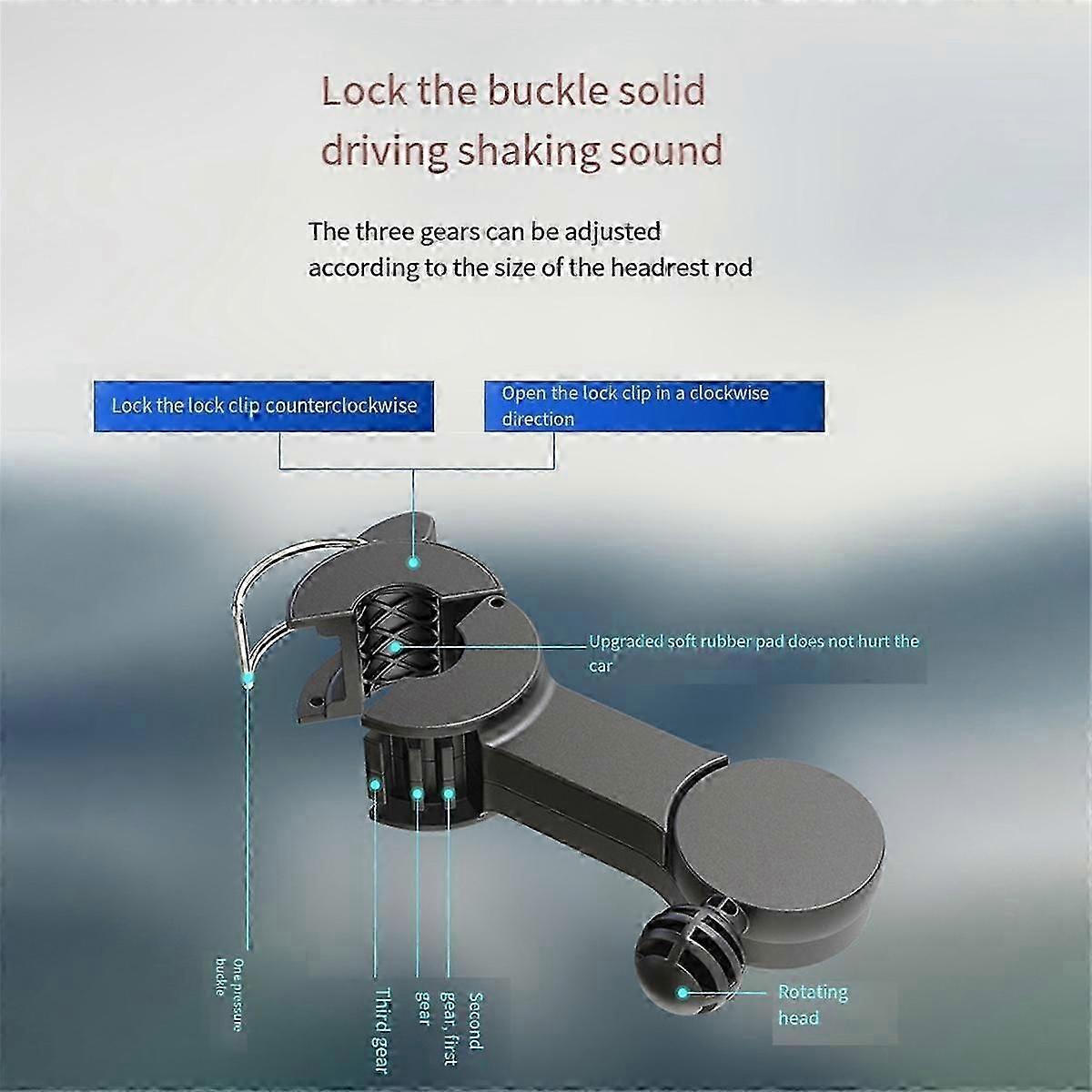 Car Rear Dual Head Fan F4207 USB Interface Car Car Multifunction Convenient Practical Car Fan