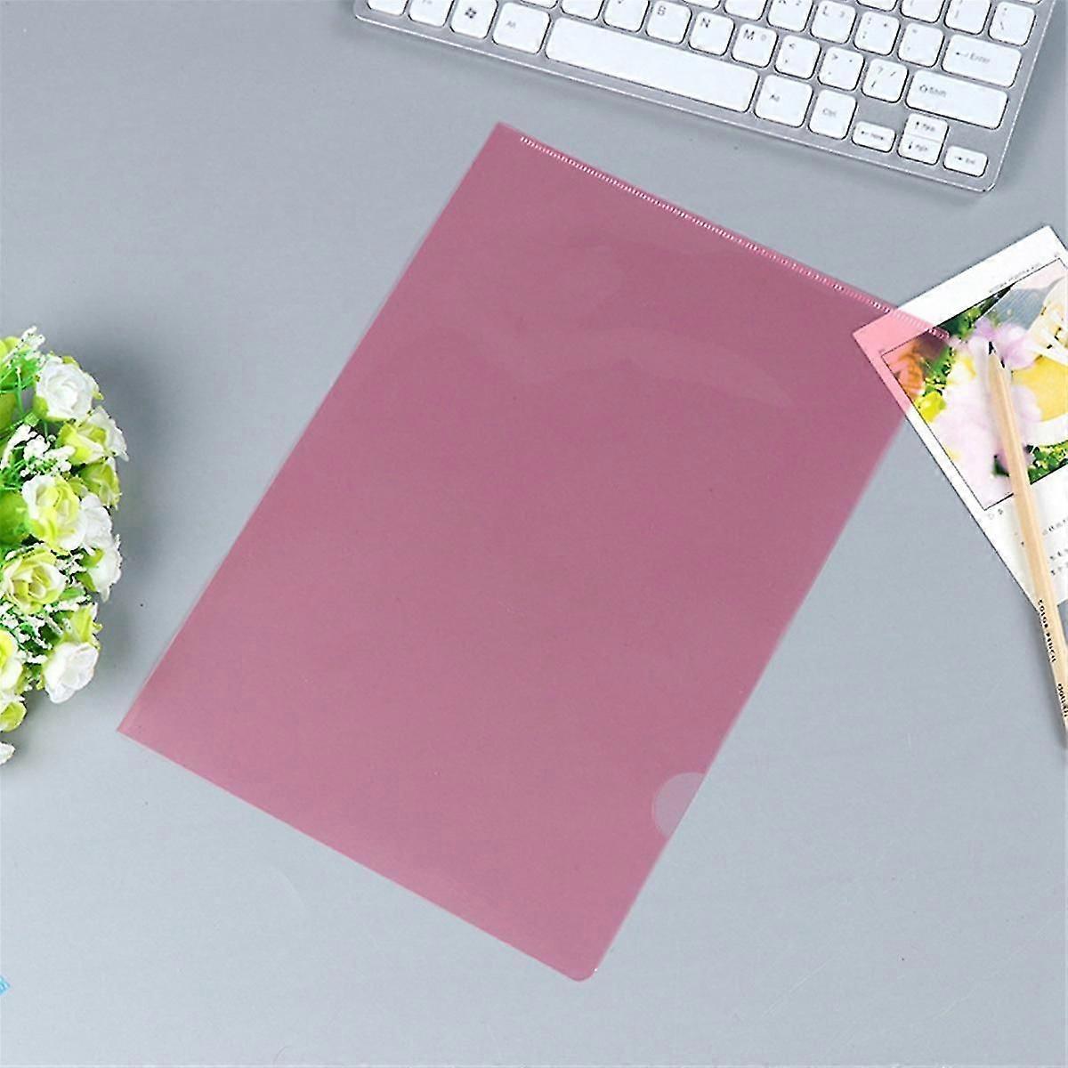 50Pcs Plastic Folders A4 Sleeves Wallets for Protection Files with Top & Side Open Sleeves for A4 P