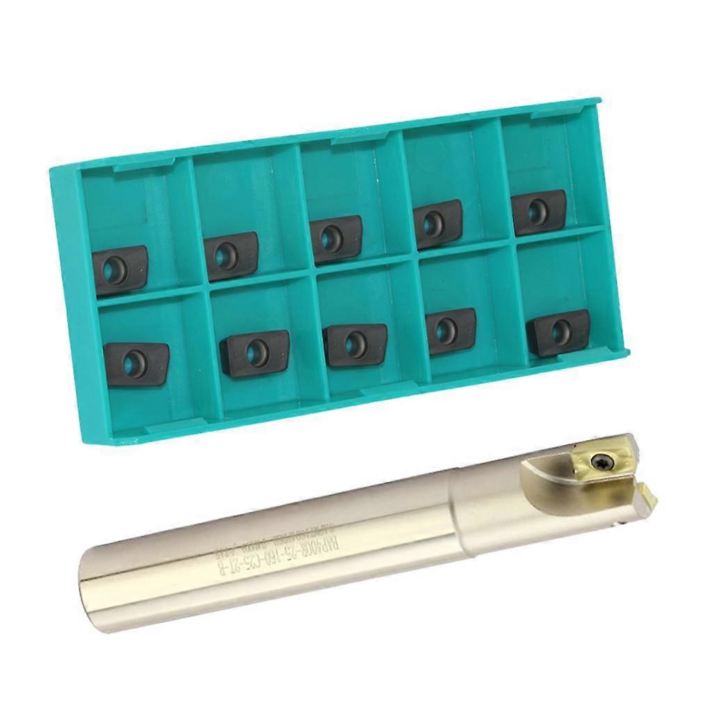 BAP300R-16-C16-2 Cutting Shoulder Milling Cutter with 10pcs 1135 Carbide Inserts