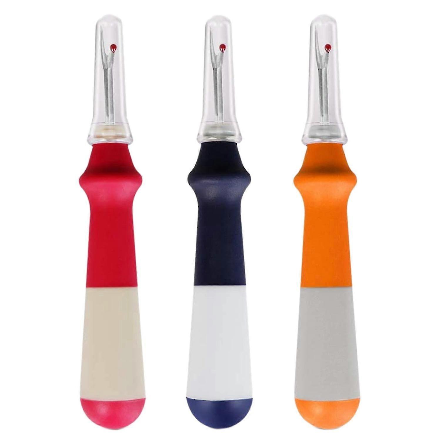 3PCS Seam Ripper Colorful Thread Remover Tool Rippers for Sewing Crafting Removing Hems
