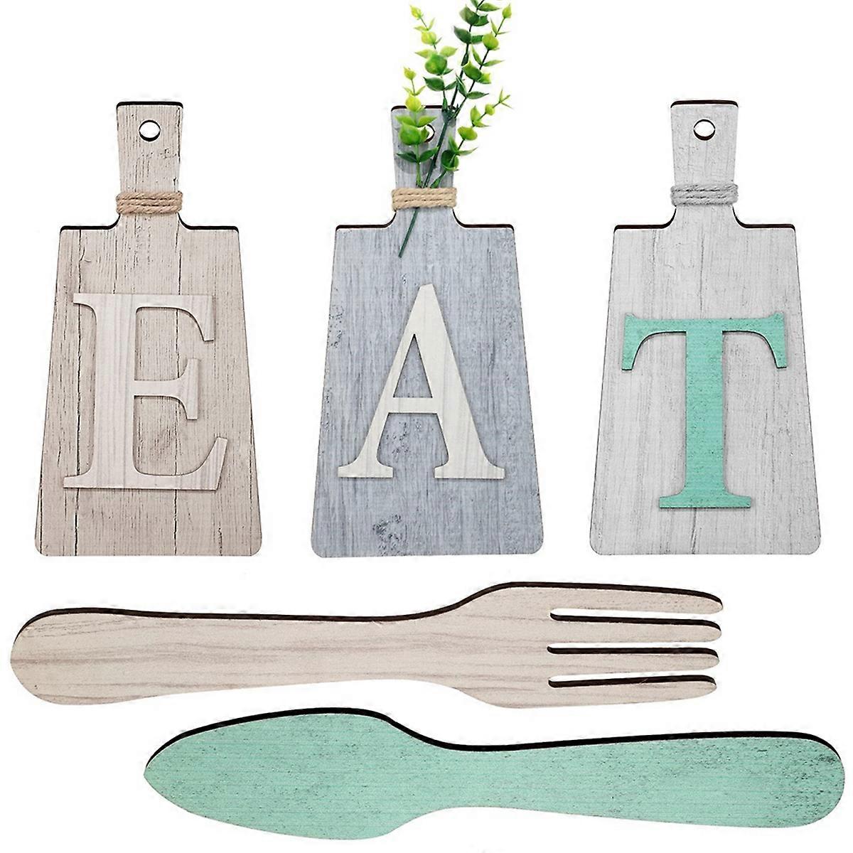 Cutting Board Eat Sign Set,A