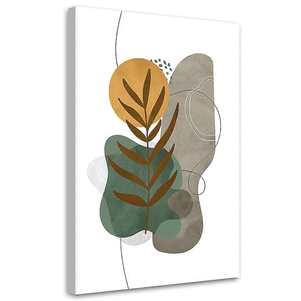Lienzo, Formas boho botánicas - 80x120