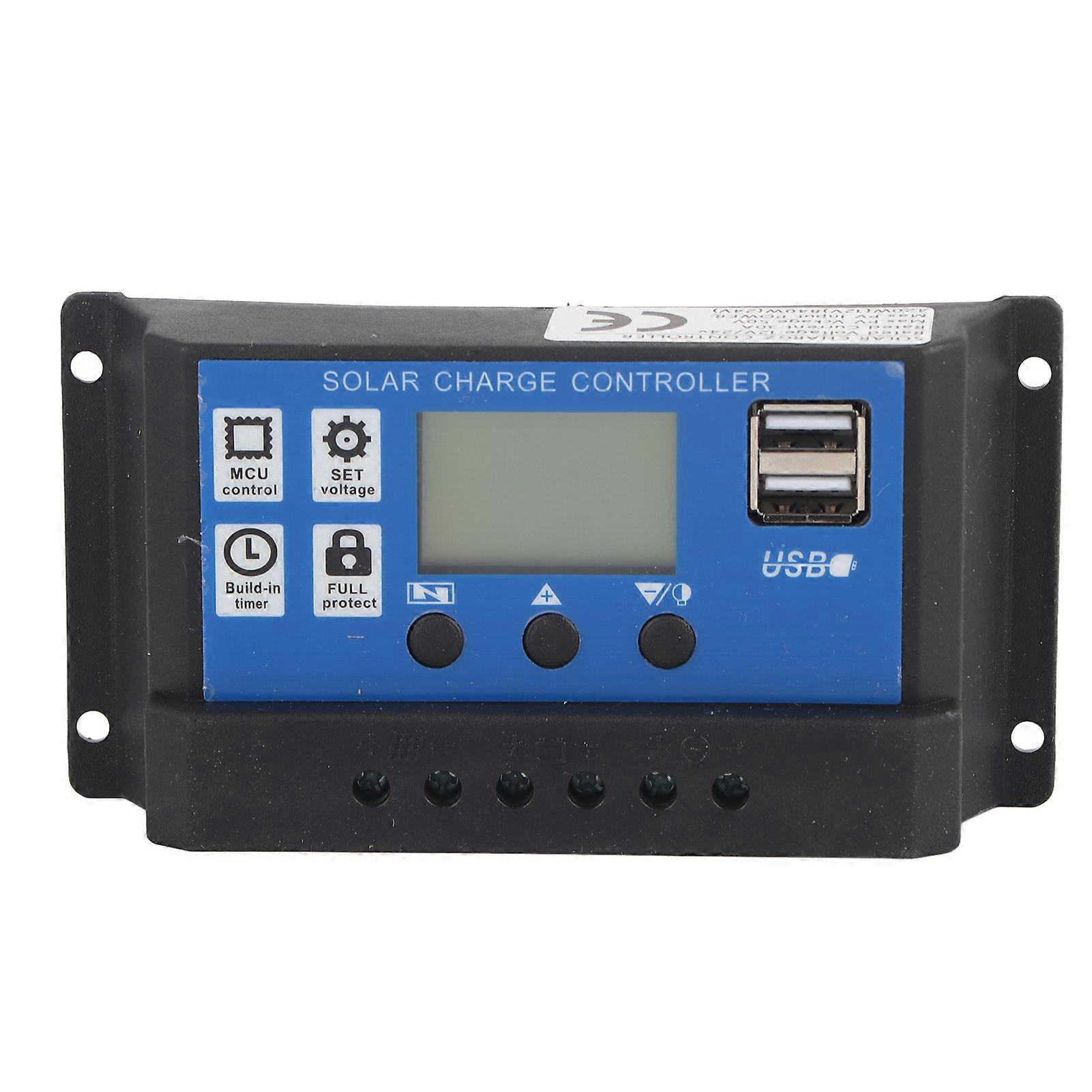 30A Solar Charge Controller Digital Display Photovoltaic Instrument Intelligent Regulator