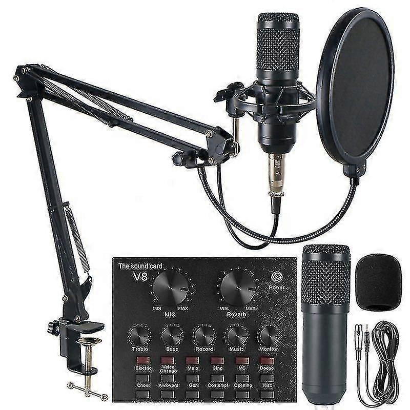V8 sound card condenser microphone