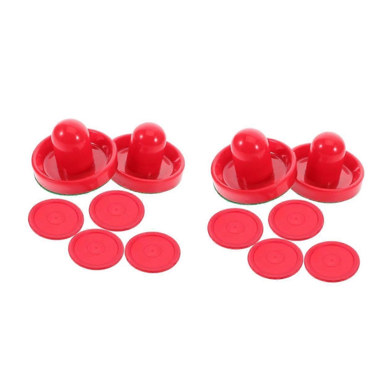 Ice Puck Hitter Portable Ice Hockey Game Table Accessories Red 2 for Abdominal Muscle Training and Hockey Equipment