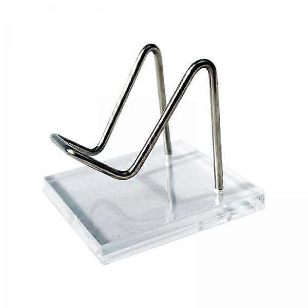 5xMarbles Display Base Decor Metal Arm Display Stand with Base for Collections L