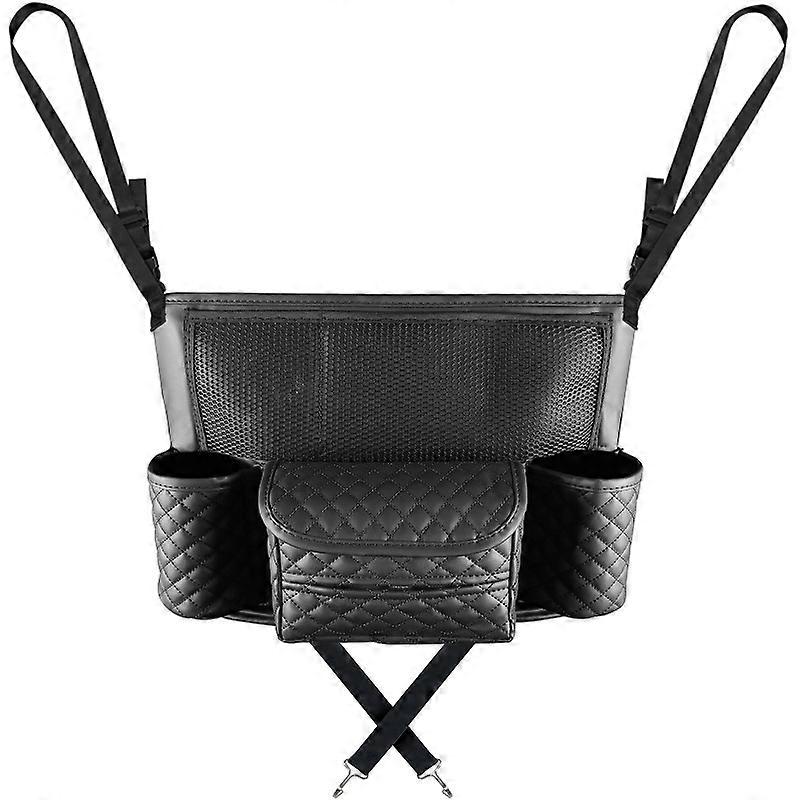 Car Central Control Seat Back Leather Multifunctional Storage Bag