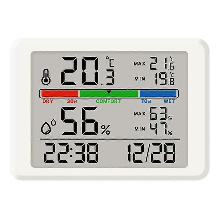 2310 Ultra Thin Magnetic Digital Clock Multi Function LCD Temperature Humidity Display Bedside Alarm Clock