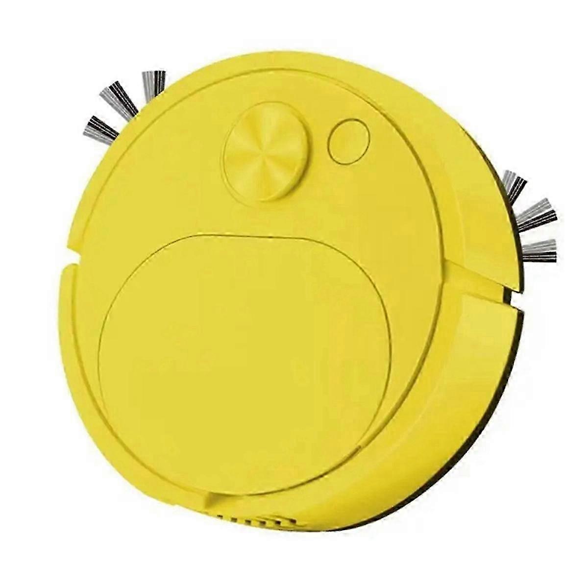 Automatic Vacuum Cleaners USB Charging Mini Cleaning Machine,Yellow