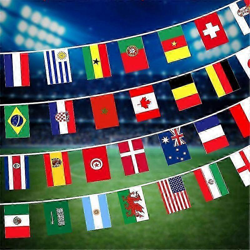 2025 32 Flags String Flag Countries Around The World Nations Flag Games Hanging Flags