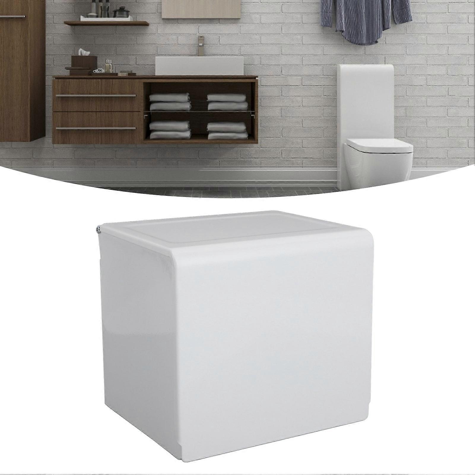 ウォールトイレットペーパーホルダーボックス防水スペースアルミトイレティッシュボックスディスペンサーバスルームホテルホワイト用